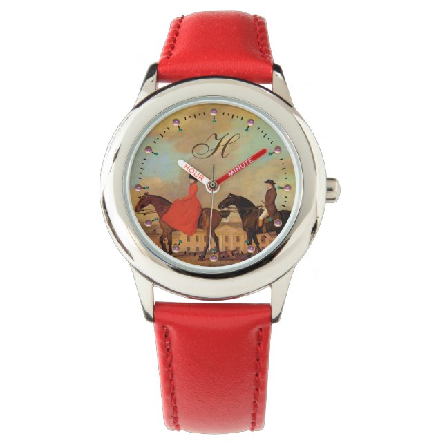 HORSE RIDING Monogram Armbandsur (Framsida)