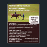 Horse Riding Porträtt, Riding Instructor, Akademy Flygblad<br><div class="desc">Horse Riding Porträtt,  Riding Instructor,  Academy Advertising Flyers by the Affärskort Store.</div>