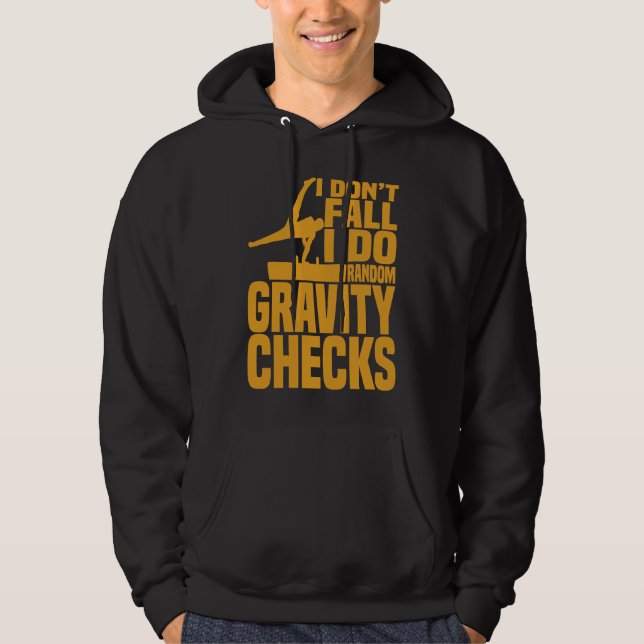 Horse Riding Random Gravity Checks Horse Vaulting Hoodie (Framsida)