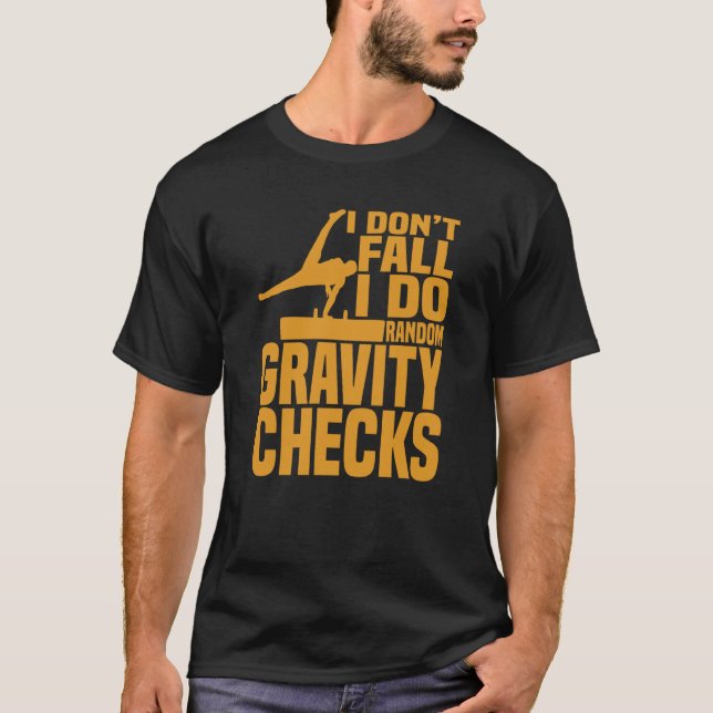 Horse Riding Random Gravity Checks Horse Vaulting T Shirt (Framsida)