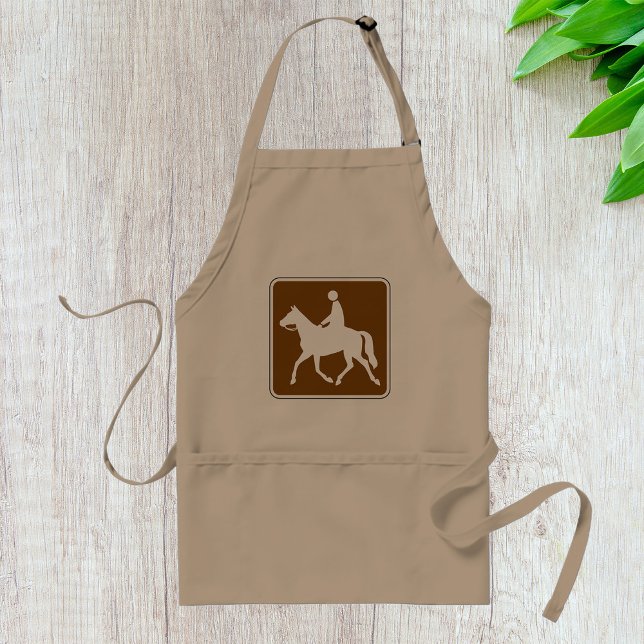 Horse Riding Road Sign Apron Förkläde (Skapare uppladdad)