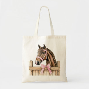 Horse Rosa Bow Tygkasse