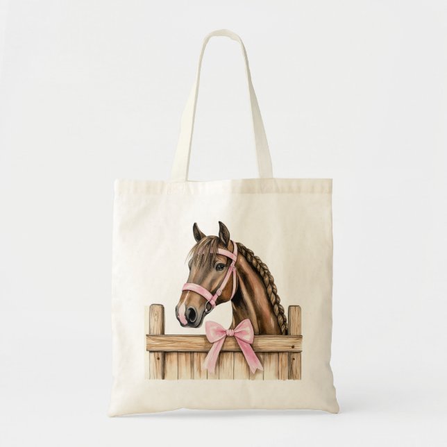 Horse Rosa Bow Tygkasse (Framsidan)