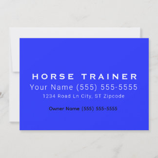 Horse Royal Professional Business Card Inbjudningar