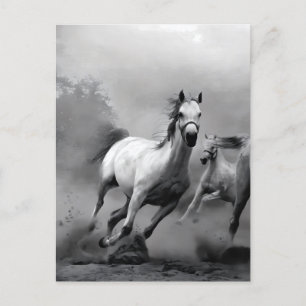 Horse Running Helg Vykort