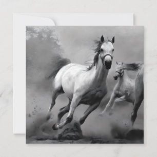 Horse Running Julkort