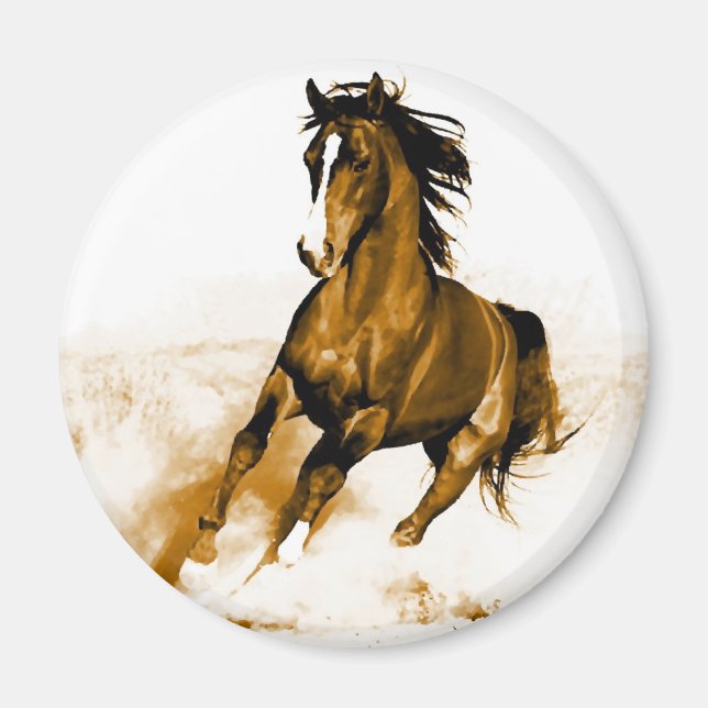 Horse Running Magnet (Framsidan)