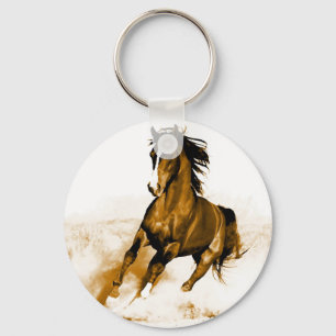 Horse Running Nyckelring