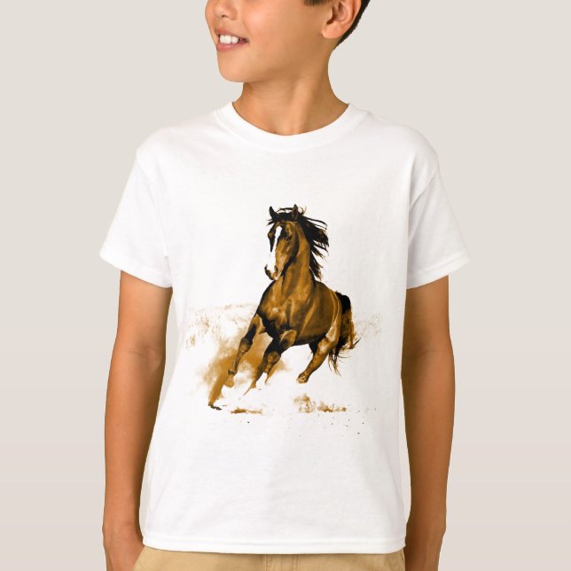 Horse Running Tee Shirt (Framsida)