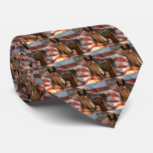 Horse Rustic Barn American Flagga Slips