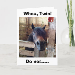 HORSE SÄGER VEM TWIN INTE CELEBRATE ÄNNU KORT