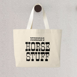 Horse Saker | Eget namn Equestrian Barn Jumbo Tygkasse