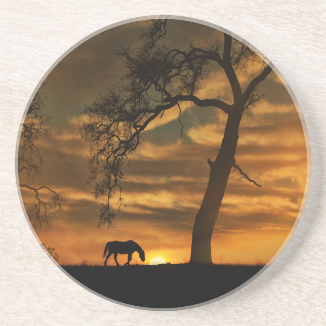 Horse Sandstone Underläggs Underlägg (Framsidan)