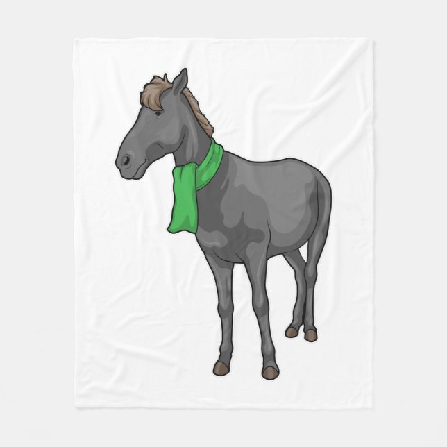 Horse Scarf Fleecefilt (Framsidan)