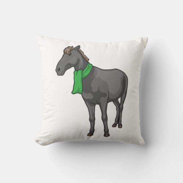 Horse Scarf Kudde (Framsida)