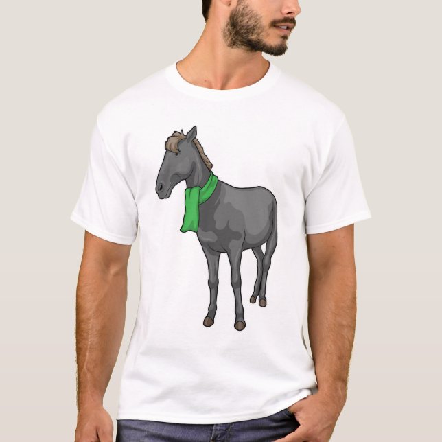 Horse Scarf T Shirt (Framsida)
