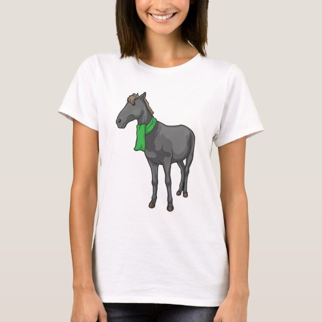 Horse Scarf T Shirt (Framsida)