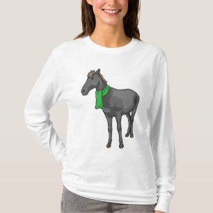Horse Scarf T Shirt