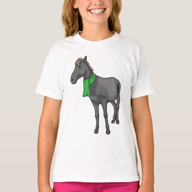 Horse Scarf T Shirt (Framsida)