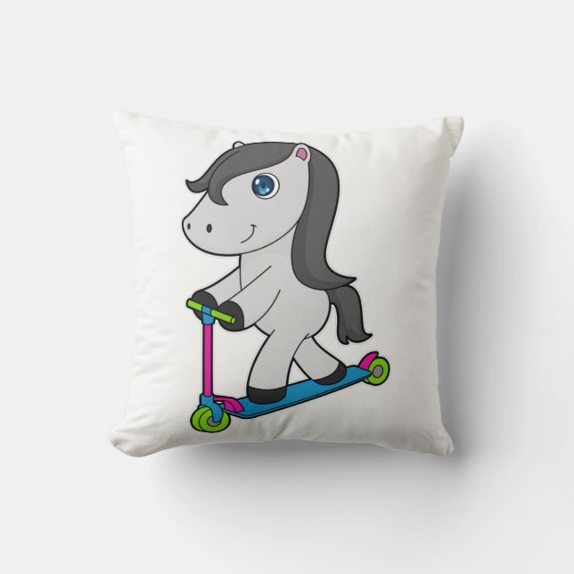 Horse Scooter Kudde (Framsida)