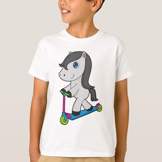 Horse Scooter T Shirt (Framsida)
