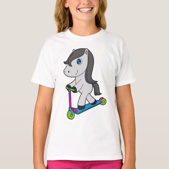 Horse Scooter T Shirt (Framsida)