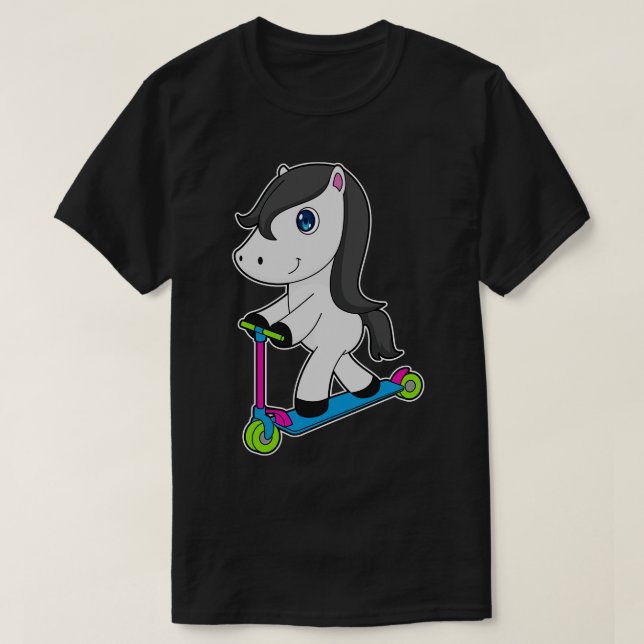 Horse Scooter T Shirt (Design framsida)