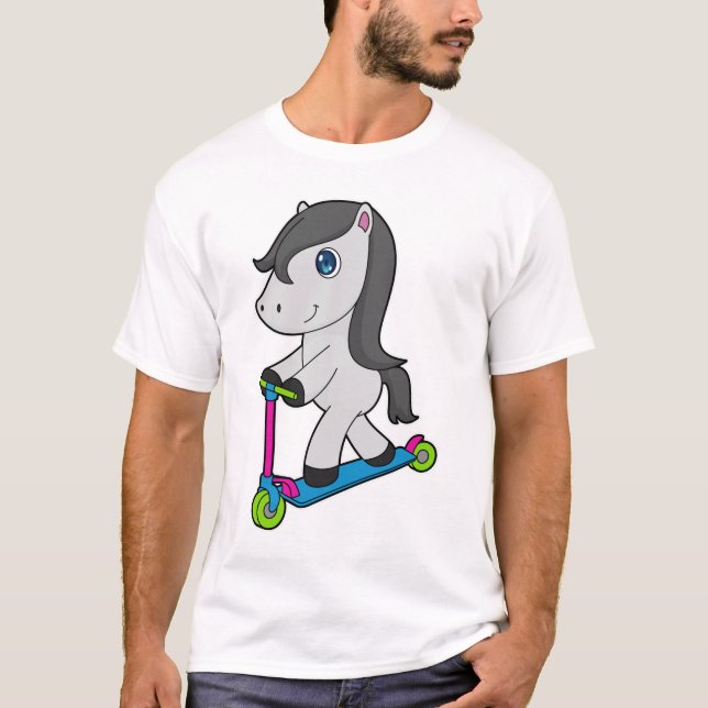Horse Scooter T Shirt (Framsida)