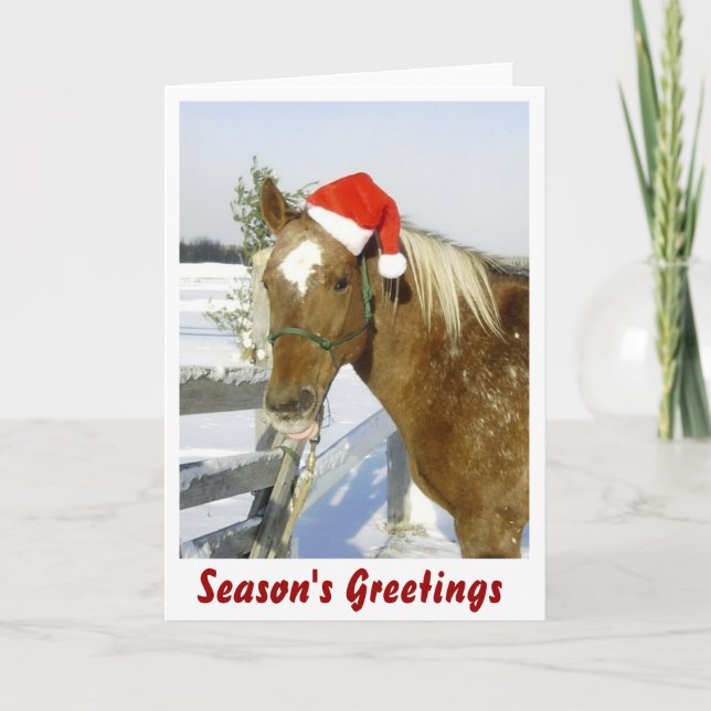 Horse Season Greetings Helgkort (Framsida)