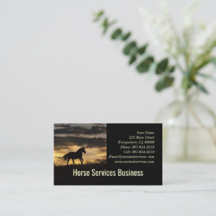 Horse Services eller Boarding Vet  Visitkort