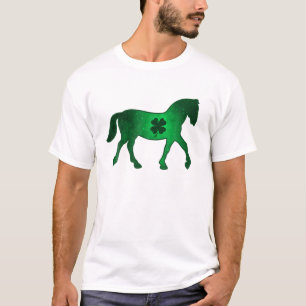Horse Shamrock Klöver Löv Pajama St. Patrick's D T Shirt