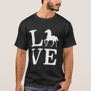 Horse Shirt Equestrian Gifts Kärlek T