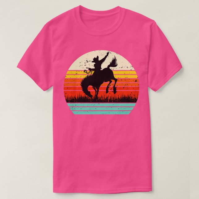 Horse Shirt Rodeo Shirt Bucking Bronco Shirt Horse T Shirt (Design framsida)