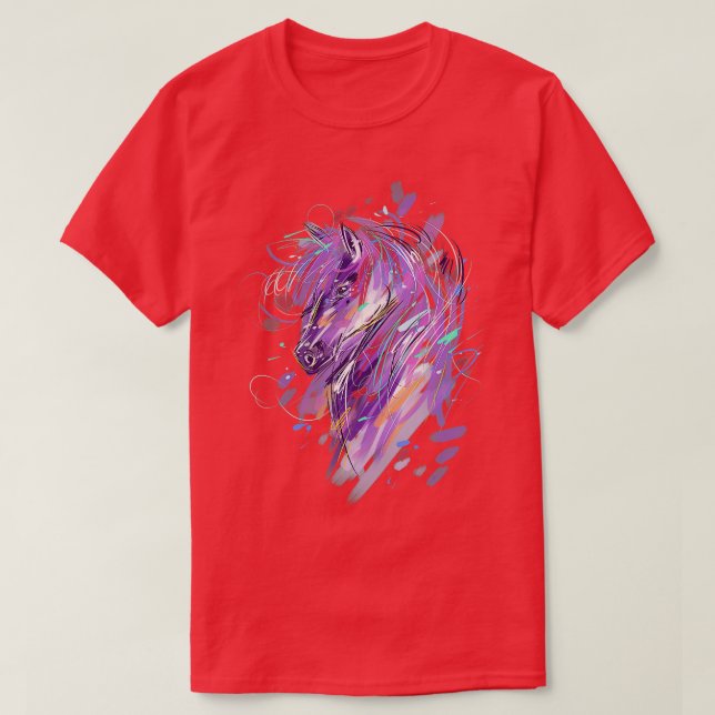 Horse Shirt Women Girls  Horse Lov T Shirt (Design framsida)