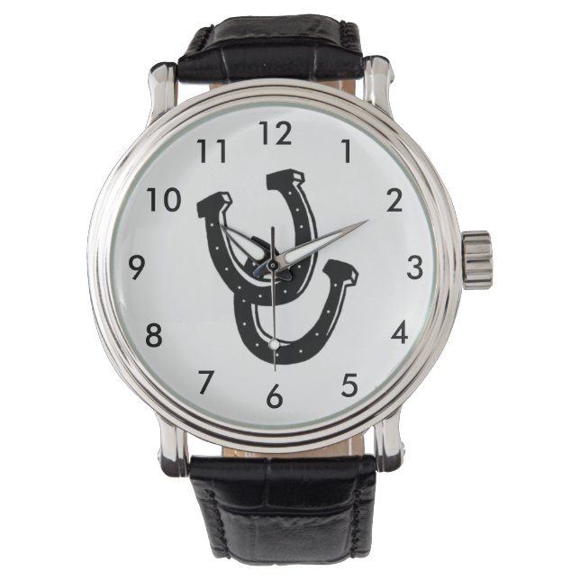 Horse Shoes Blacksmith Farrier Watch Armbandsur (Framsida)