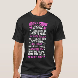 Horse Show Mamma Funny Equestrian Mamma Horse Show T Shirt