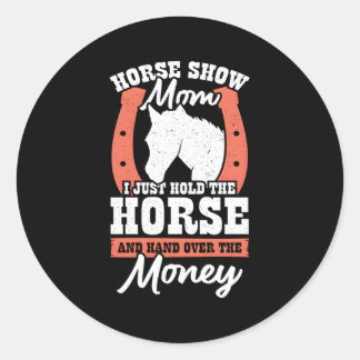 Horse Show Mamma Runt Klistermärke
