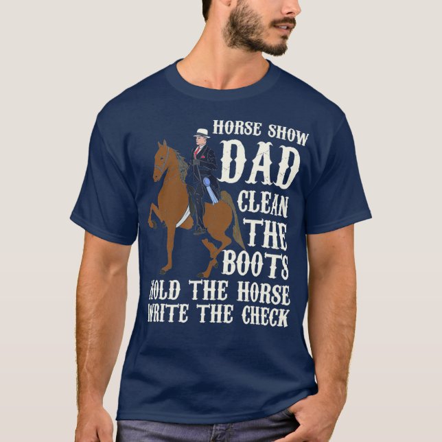 Horse Show Pappa T Shirt (Framsida)