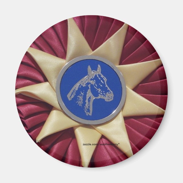 Horse Show Rosette Magnet (Framsidan)