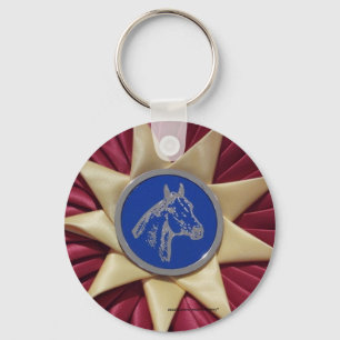 Horse Show Rosette Nyckelring