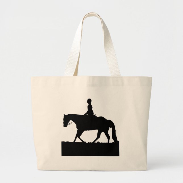 Horse Silhouette Jumbo Tygkasse (Framsidan)