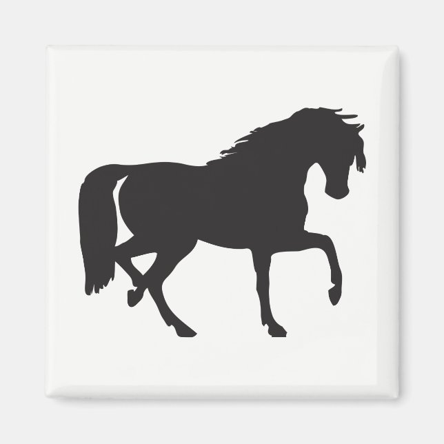 Horse Silhouette Magnet (Framsidan)