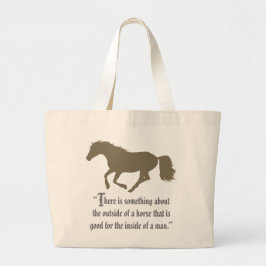 Horse Silhouette-offert Jumbo Tygkasse