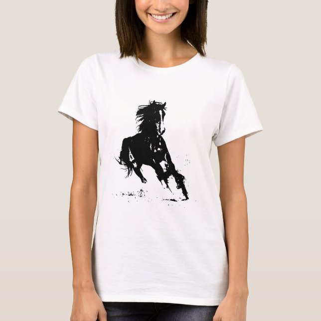Horse Silhouette Tee Shirt (Framsida)