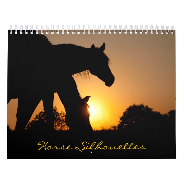 Horse Silhouettes Calendar Kalender (Omslag)