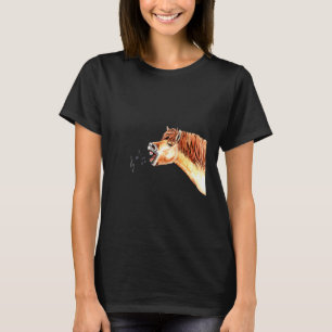 Horse Singing Sång Kärlek Music Fantastisk Cute Ho T Shirt