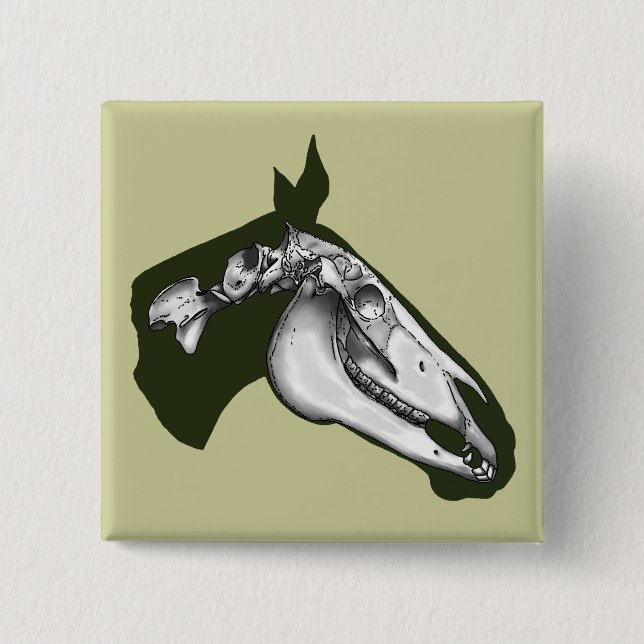 Horse Skeleton Knapp (Framsida)