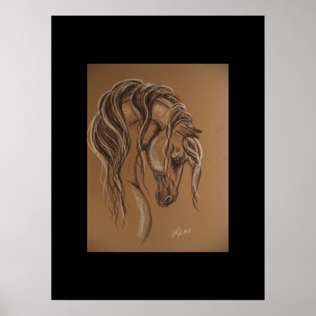 Horse Sketch Poster (Framsidan)