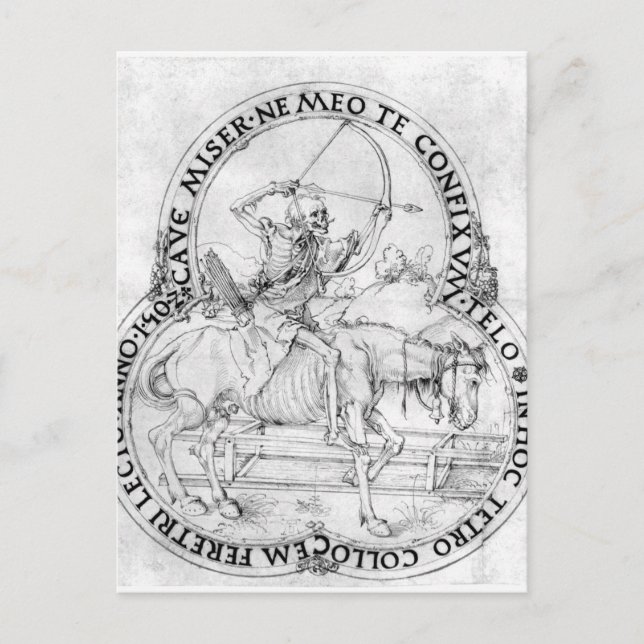 Horse, slutlig död för Albrecht Durer Vykort (Framsida)