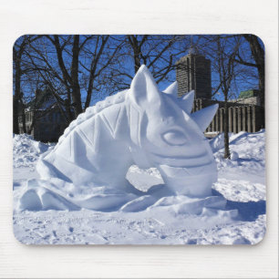 Horse Snö Sculpture, Quebec, Kanada Musmatta